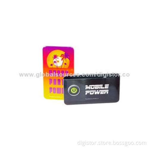 Print Powerbanks with 4,000mAh Capacity, Small Size, Portable, Digital Printing